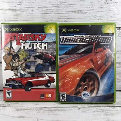 Lote de juegos Xbox Need for Speed Underground + Starsky & Hutch CIB paquete de carreras Foto 1 de 4