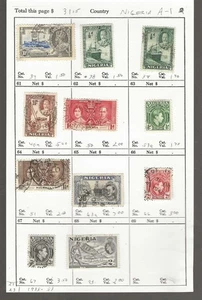 NIGERIA...Sc #34/93...M & U...1935/56...11 Diff...SCV 31,15 $ - Bild 1 von 1