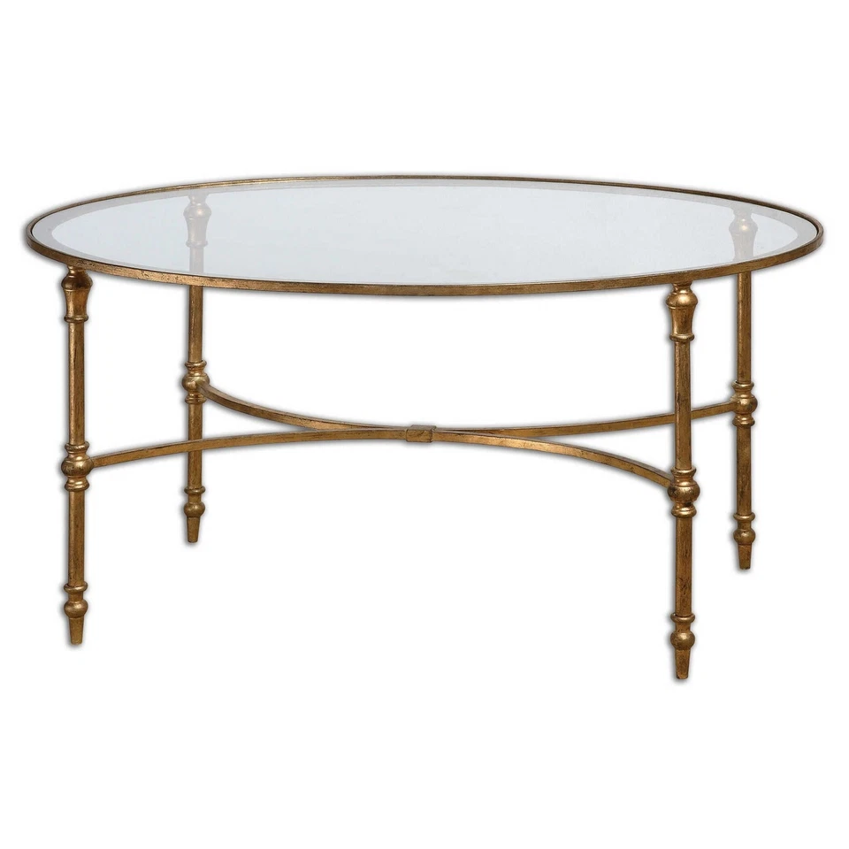 Vitya Oval Glass Coffee Table by Uttermost #24338