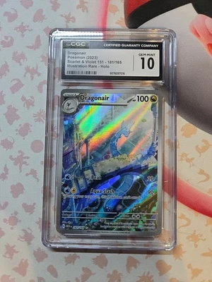 DRAGONAIR 181/165 - MEW EN-151 - CGC 10 - Pokémon Card TCG (Equiv. PSA & BGS) - Image 1 of 2