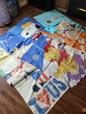 LOTE DE 7 BANDERAS GRANDES DE JARDÍN PARA CASA DE PATIO DECORATIVAS VACACIONES TEMPORADA DOBLE CARA Foto 1 de 4