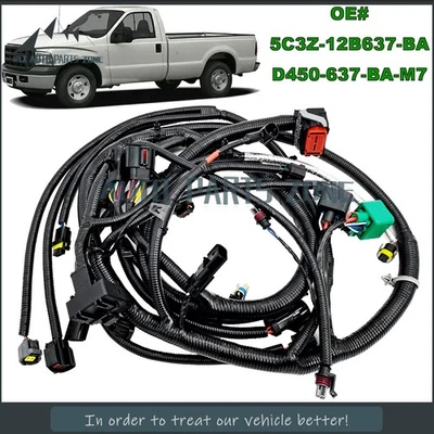 5C3Z-12B637-BA Engine Wiring Harness For 2005-2007 Ford F250 F350 F450 F550 6.0L Foto 1 de 4