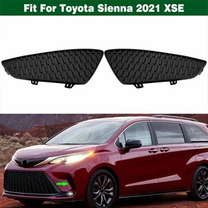 Pair Front Bumper Cover Side Grille Insert Bezel For Toyota Sienna SE XSE 2021 - Picture 1 of 11