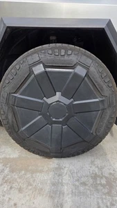 Rare 1st relist Cybertruck Foundation Series Aero Wheel Cover Hubcap Cyberbeast - Picture 1 of 8