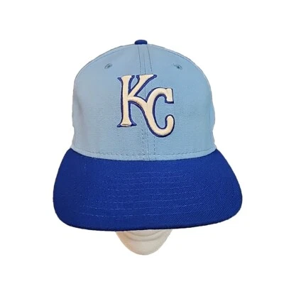 Kansas City Royals New Era Official On-Field 59FIFTY Fitted Hat 7 1/8 Cap USA - Image 1 of 4