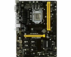 Biostar TB250-BTC PRO 12xPCI-E Motherboard CPU i3 i5 i7 LGA1151 Intel DDR4 DVI - Picture 1 of 2