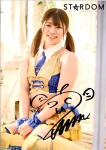 Stardom Hanan Autographed Portrait (A4 size) Japan Women Wrestling2 - Picture 1 of 1