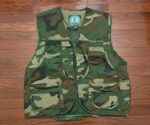 MASTER SPORTSMAN CAMO HUNTING VEST MENS LARGE RUGGED OUTDOOR GEAR CAMOUFLAGE l - Picture 1 of 7
