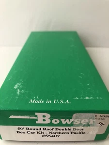 Bowser HO 50' Round Roof Double Door Box Car Northern Pacific #55407 NIB - Picture 1 of 5
