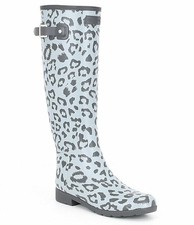 hunter leopard boots