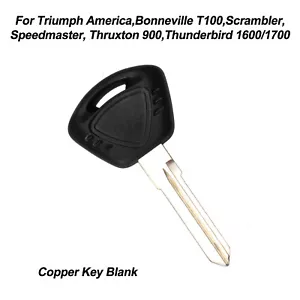 Key Blank For Triumph America Bonneville T100 Scrambler Speedmaster Thruxton 900 - Picture 1 of 7