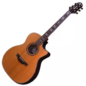 Crafter Platinum Premium Tce VVS OM Acoustic Guitar Top Back Solid Dual Source - Picture 1 of 7