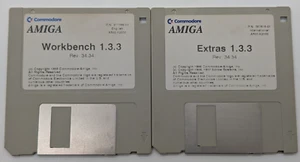 Commodore Amiga Workbench 1.3 + Extras 1.3 - original Disketten💾, english ✔️ - Photo 1/1