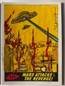 MARS ATTACKS THE REVENGE - SKETCH by CLINTON YEAGER SC - Picture 1 of 2