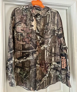 Mossy Oak Break Up Infinity Ripstop Shirt Mens 2XL Long Sleeve Button Up Vintage - Picture 1 of 10