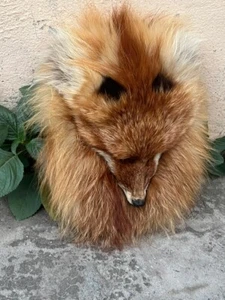 Scottish Fox Face Fur Leather kilt Sporrans With Chains Belt - Bild 1 von 6