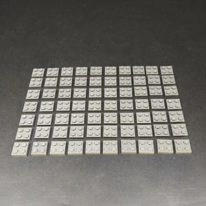 LEGO Dark Bluish Gray Lot of 70 2x2 Plates 3022 - Picture 1 of 4