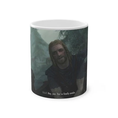 Skyrim You're Finally Awake Color Morphing Coffee Mug Elder Scrolls Gamer Gift