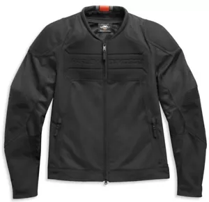NWT Men's Harley-Davidson Brawler Genuine Mixed Media Jacket 98103-21VM Lrg Blk - Picture 1 of 24