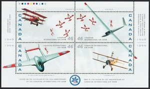 AIR SHOW = AVIATION ** Souvenir Sheet of 4 stamps = Canada 1999 #1807 MNH - Bild 1 von 1