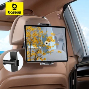 Baseus Car Back Seat Headrest 360° Mount Tablet Holder for 4.7-12.9” iPad Phones - Picture 1 of 12