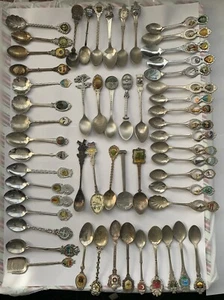 Colección mundial de cucharas, recuerdo, algunas plateadas - Imagen 1 de 15
