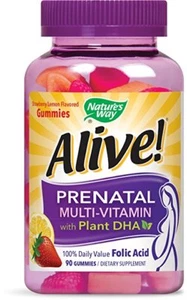 Nature's Way Alive! Prenatal Gummy Multi-Vitamin with DHA, 90 Ct (5 Pack) - Picture 1 of 1