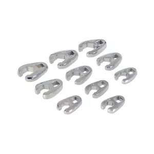 Silverline Set tendipiedi dado flare corvi 10 pezzi 10 - 19 mm - Foto 1 di 4