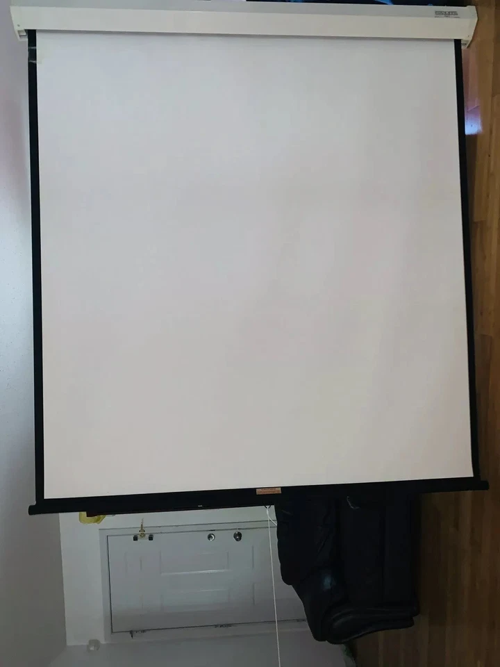 Pantalla desplegable Da Lite modelo C blanco mate CSR 78”x72” muy buena usada Foto 1 de 4