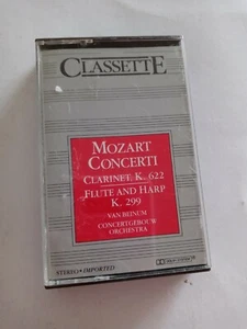 Mozart Concerti Clarinet Flute And Harp Classette Cassette - Picture 1 of 4