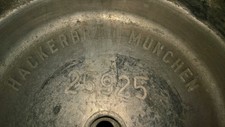Original Vintage Hacker Bräu München Biefass / beer barrel 1970er Jahre Alu 50 L