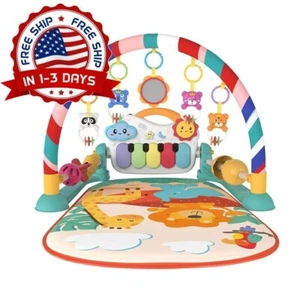 3 En 1 Gimnasio Centro De Actividades Para Bebes 0-6 Meses Con Musica Y Luces US - Picture 1 of 8