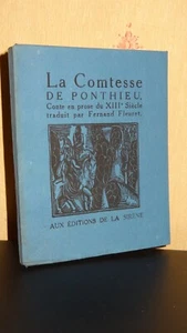 LA COMTESSE DE PONTHIEU - CONTE EN PROSE DU XIIIe SIÈCLE TRADUIT PAR F. FLEURET - Picture 1 of 4