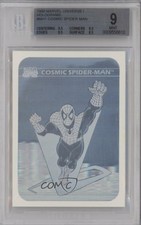 1990 Impel Marvel Comics Super Heroes Holograms Cosmic Spider-Man #MH1 BGS 9 k4g