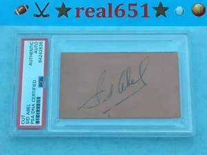 1980-1984 Joe Louis Arena SID ABEL Auto PSA-DNA Autograph HOF from his Notepad - Picture 1 of 4