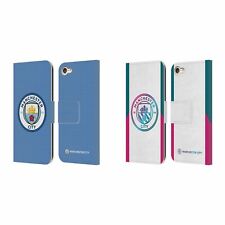 MAN CITY FC 2021/22 BADGE KIT LEATHER BOOK WALLET CASE FOR APPLE iPOD TOUCH MP3