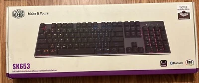 New Cooler Master SK653 Wireless Bluetooth Full Mechanical Gaming Keyboard Brown - Image 1 of 4