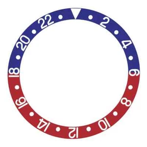 PEPSI BISEL INSERTO ALUMINIO PARA ROLEX AZUL/ROJO GMT MASTER 1675 16750 16753 16758 - Imagen 1 de 2