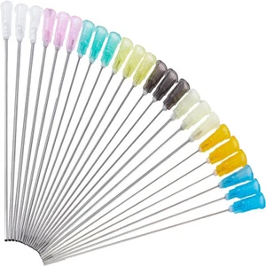 1box 24pcs Blunt Tip Dispensing Needle 8 Mixed Size Long Dispensing - Picture 1 of 8