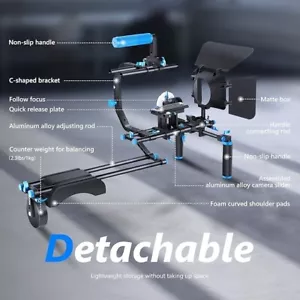 Neewer Shoulder Rig Kit for DSLR Cameras Camcorders, Movie Video Film Making Kit - Picture 1 of 4
