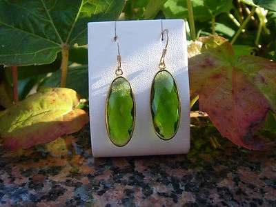Gold Filled - Ohrringe mit wundervollem Peridot-Quarz - Bild 1 von 4