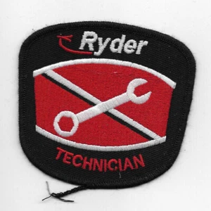 VINTAGE RYDER TECHNICIAN EMBROIDERED SEW ON OR IRON ON PATCH NEW - Picture 1 of 2