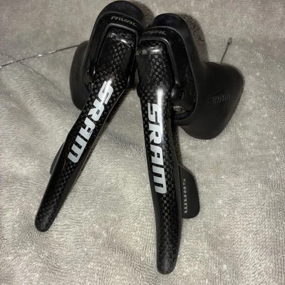 SRAM RIVAL BRAKE / SHIFTER SET 2 X 10 SPEED carbon Double tap - Image 1 of 4
