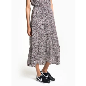 A.L.C. Holly Silk Maxi Skirt Baby Leo Leopard Print Size 4 100% Silk Pull On - Picture 1 of 5