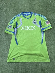 Seattle Sounders FC Jersey Mens XL Green Blue MLS Soccer Shirt Adidas Xbox 09/10 - Picture 1 of 13