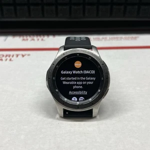 Samsung Galaxy Watch SM-R805U 46mm Silver Case Classic Buckle Onyx Black - LTE - Zdjęcie 1 z 6