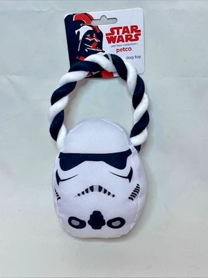 NUEVO CON ETIQUETAS Petco Star Wars Stormtrooper perro juguete mascota tira y afloja - difícil de encontrar nuevo Foto 1 de 3