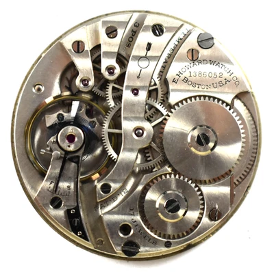 Lote Movimiento Reloj Bolsillo Vintage E.Howard Serie 7 12s 17J.wb Foto 1 de 3