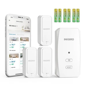 WiFi Hygrometer Thermometer with Swiss Sensor 3 Pack, Bluetooth 5.0 Dual Mode... - Bild 1 von 9