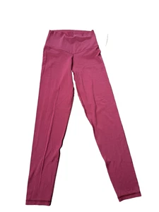 Aerie Leggings Womens Small Red High Rise Chill Play Move Yoga Activewear Pants - Picture 1 of 5